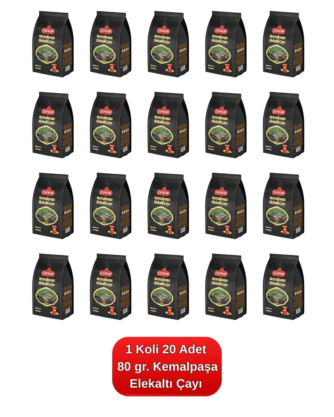 Kemalpaşa Elekaltı Çayı 80 gr. 20'li Koli