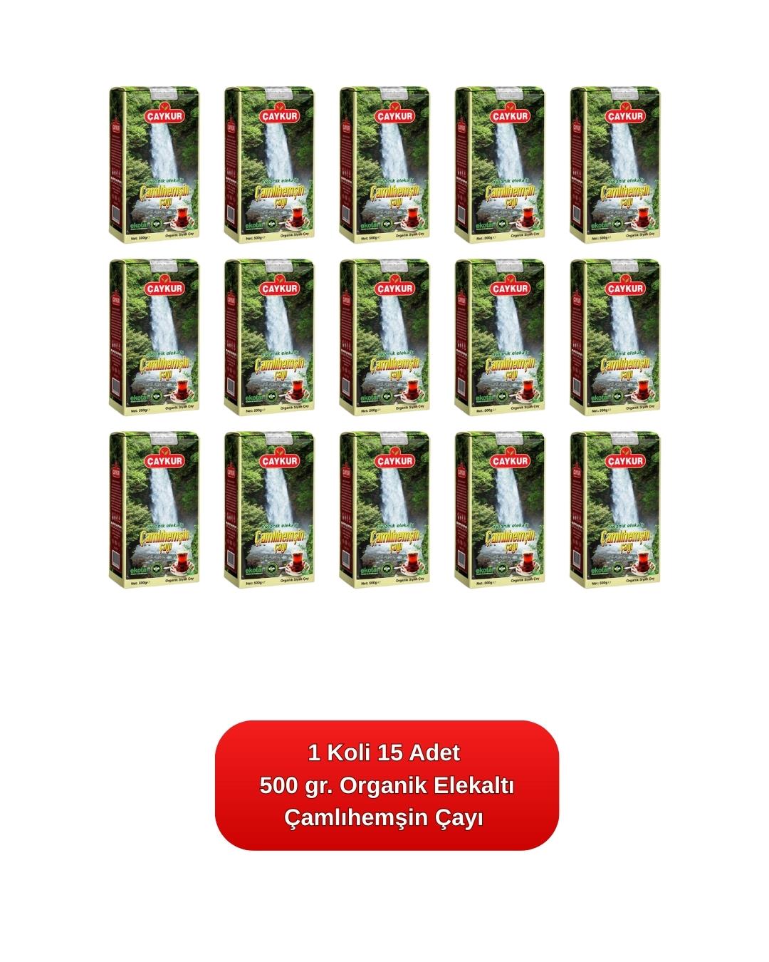 Organik Elekaltı Çamlıhemşin Çayı 500 gr.15'li Koli 