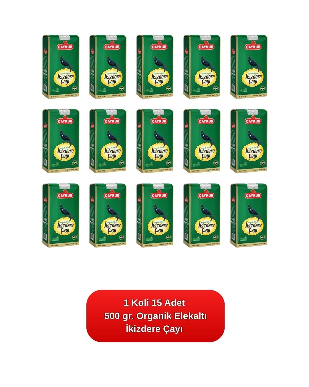 Organik Elekaltı İkizdere Çayı 500 gr. 15'li Koli 