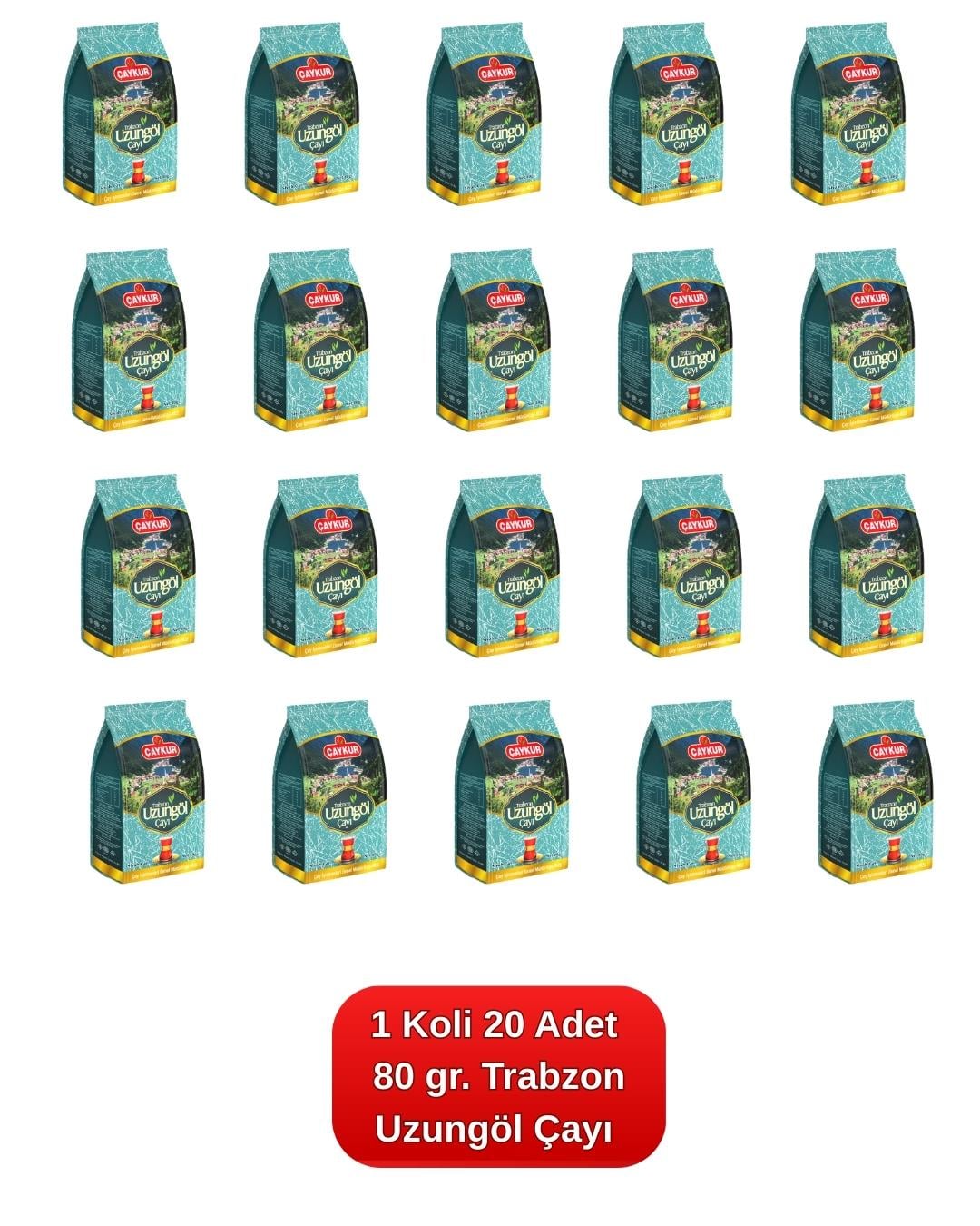 Trabzon Uzungöl Çayı 80 gr. 20'li Koli