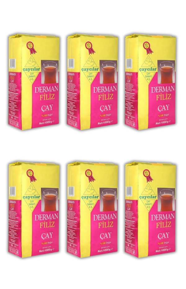 Derman Filiz Çay 1000 gr 12'li Koli