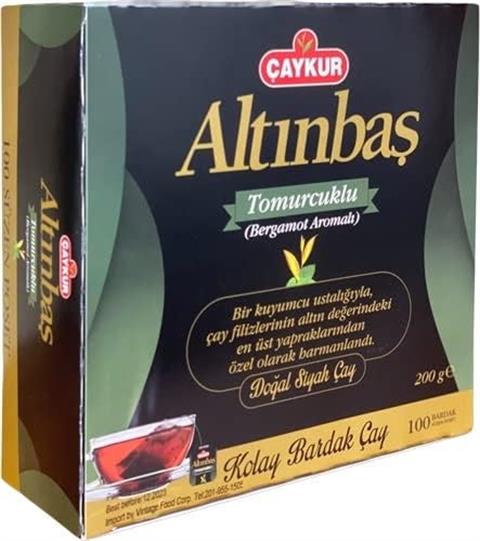 Altınbaş Kolay Bardak Süzen Poşet Çay Bergamot Aromalı 200 Gr