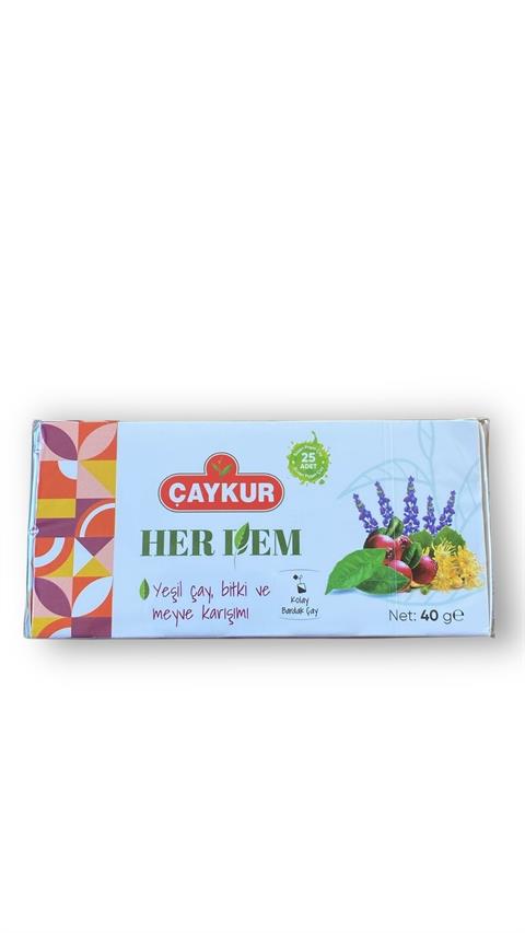 ÇAYKUR HERDEM YEŞİL  SÜZEN POŞET KARIŞIK BİTKİ  40 GR
