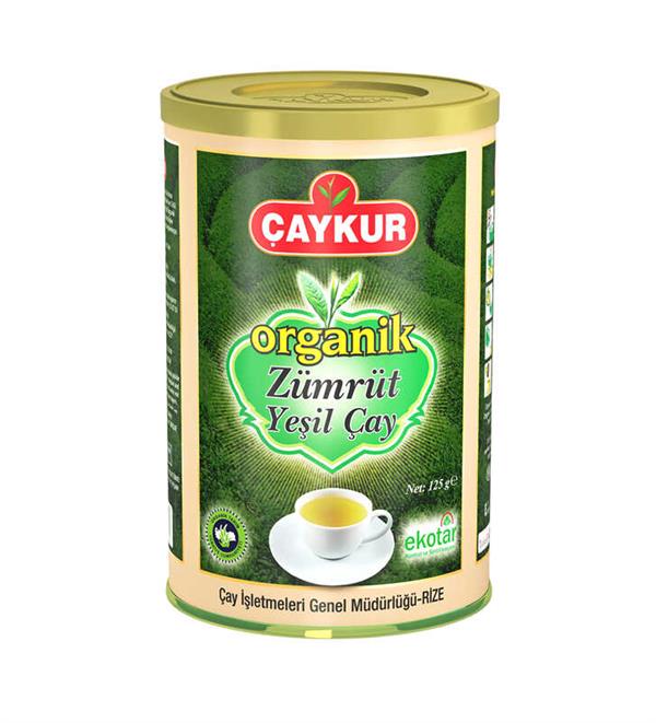 Organik Zümrüt Yeşil Çay 125gr (Silindir Kutu)