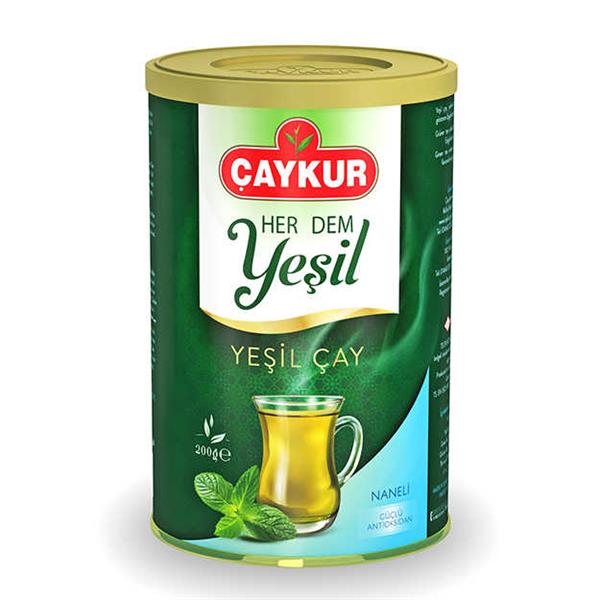 Yaprak Yeşil Çay (Naneli)(Silindir Kutu) 200gr