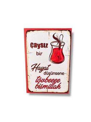 Dekoratif Duvar Yazıları ,Çay Konulu Yazıları