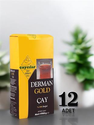 Derman Gold Çay 1000 gr 12'li Koli