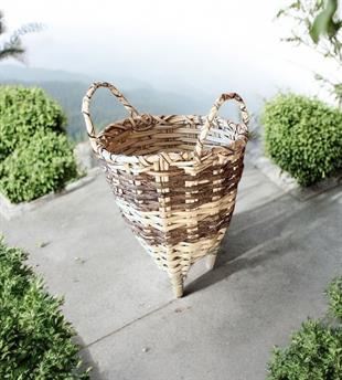 Yöresel Örme Çay Sepeti,Fındık Ağacı Sepet , Örme Sepet, Rize Sepeti Örme Rize Sepeti