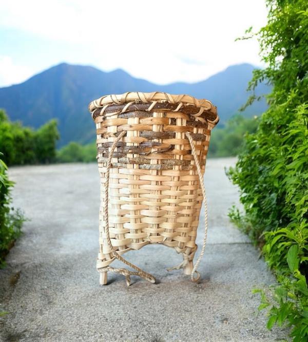 Yöresel Örme Çay Sepeti,Fındık Ağacı Sepet , Örme Sepet, Rize Sepeti Örme Rize Sepeti