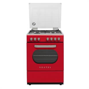 VestelSolo FırınlarVestel SF 8400 Retro Kırmızı 4 Gözü Gazlı A Enerji Sınıfı Solo Fırın