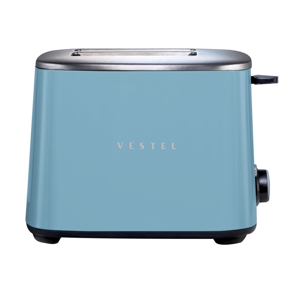 VestelTost ve Izgara MakinesiVestel RETRO DÜŞ MAVİSİ Ekmek Kızartma Makinesi