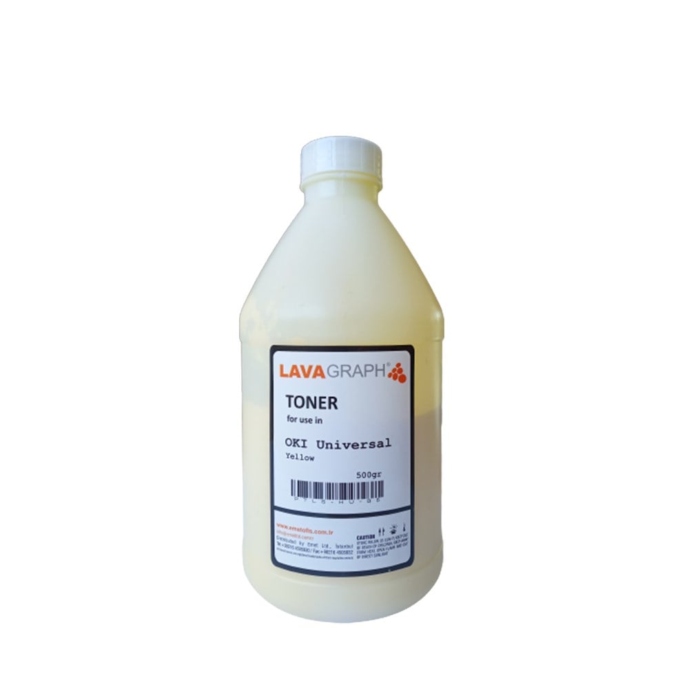 Oki Color Universal Yellow Toner Dolum Toz (500gr)