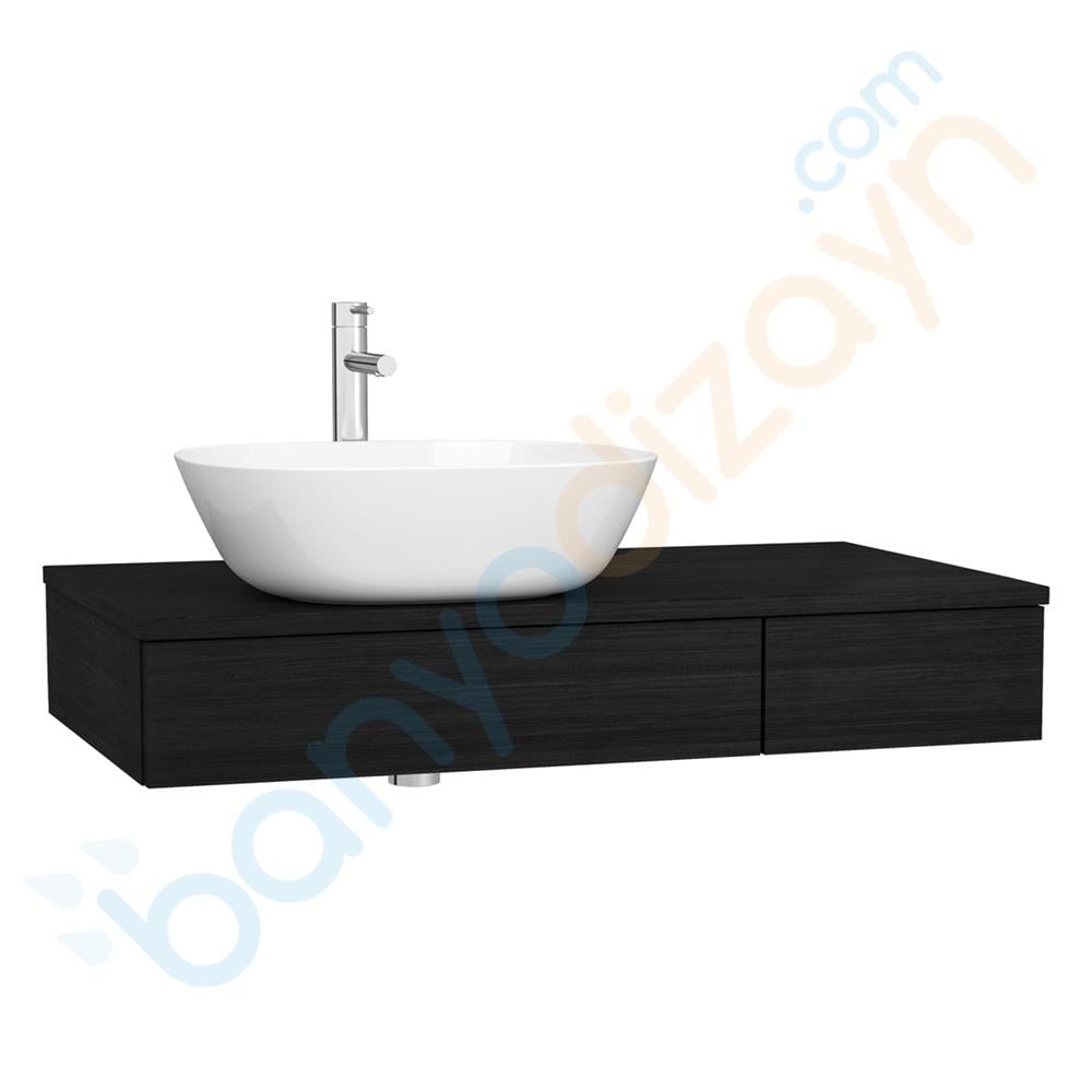 Vitra Origin Çekmeceli Tezgah, 90 cm, Hareli Siyah Meşe   65673