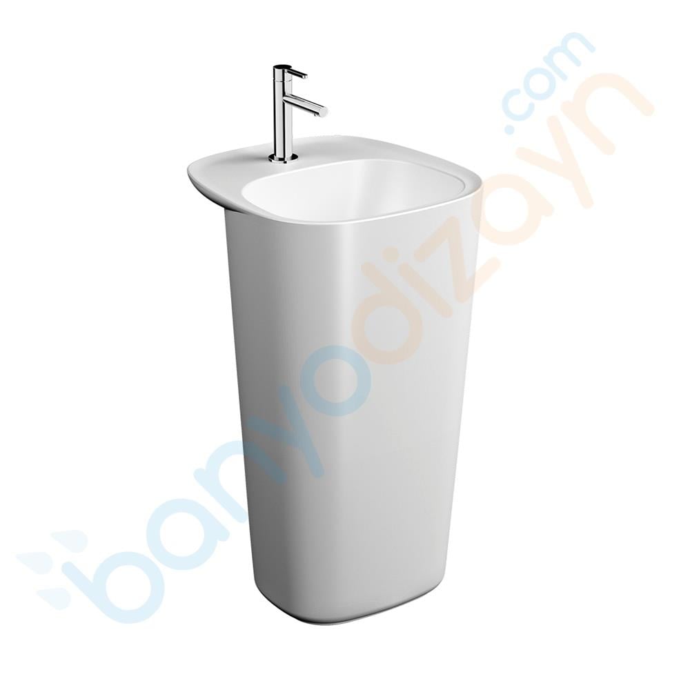  Vitra Plural Monoblok Lavabo, 50 cm, Mat Beyaz, 7814B401-0041VitrA7814B401-0041Standart Lavabo