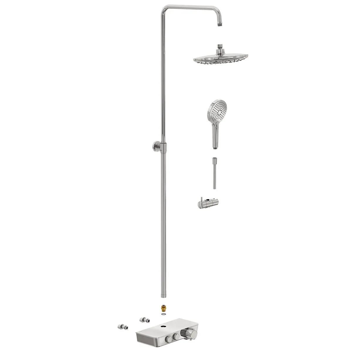 Artema Aquacontrol Charm 240 2F Duş Kolonu ve Termostatik Duş Bataryası Sistemi, A47203 