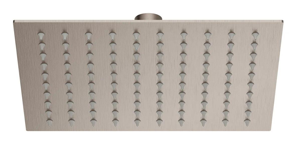 Artema Duş Başlığı, Bliss Square 1F, 23 cm, Fırçalı Nikel, A4579234