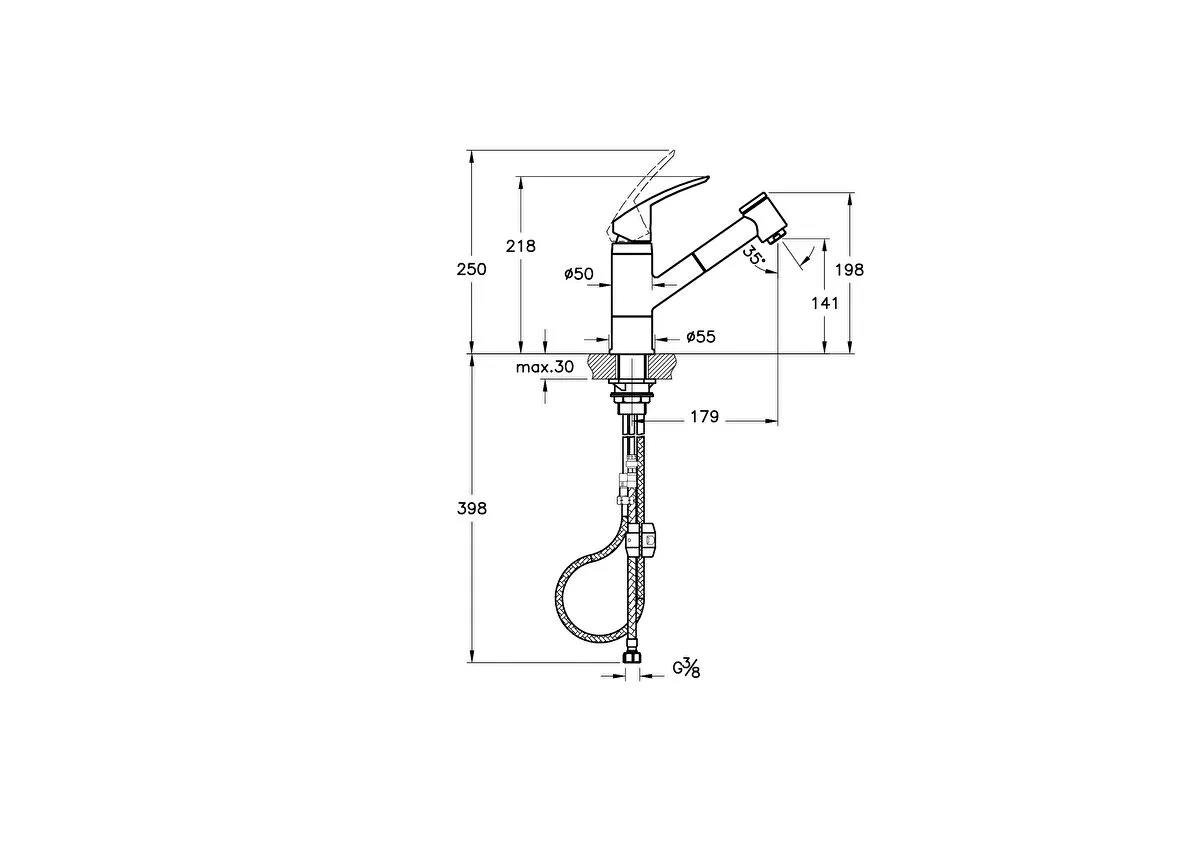 Artema Eviye Bataryası, Krom, Harmony XL Pull-Out, A42147 