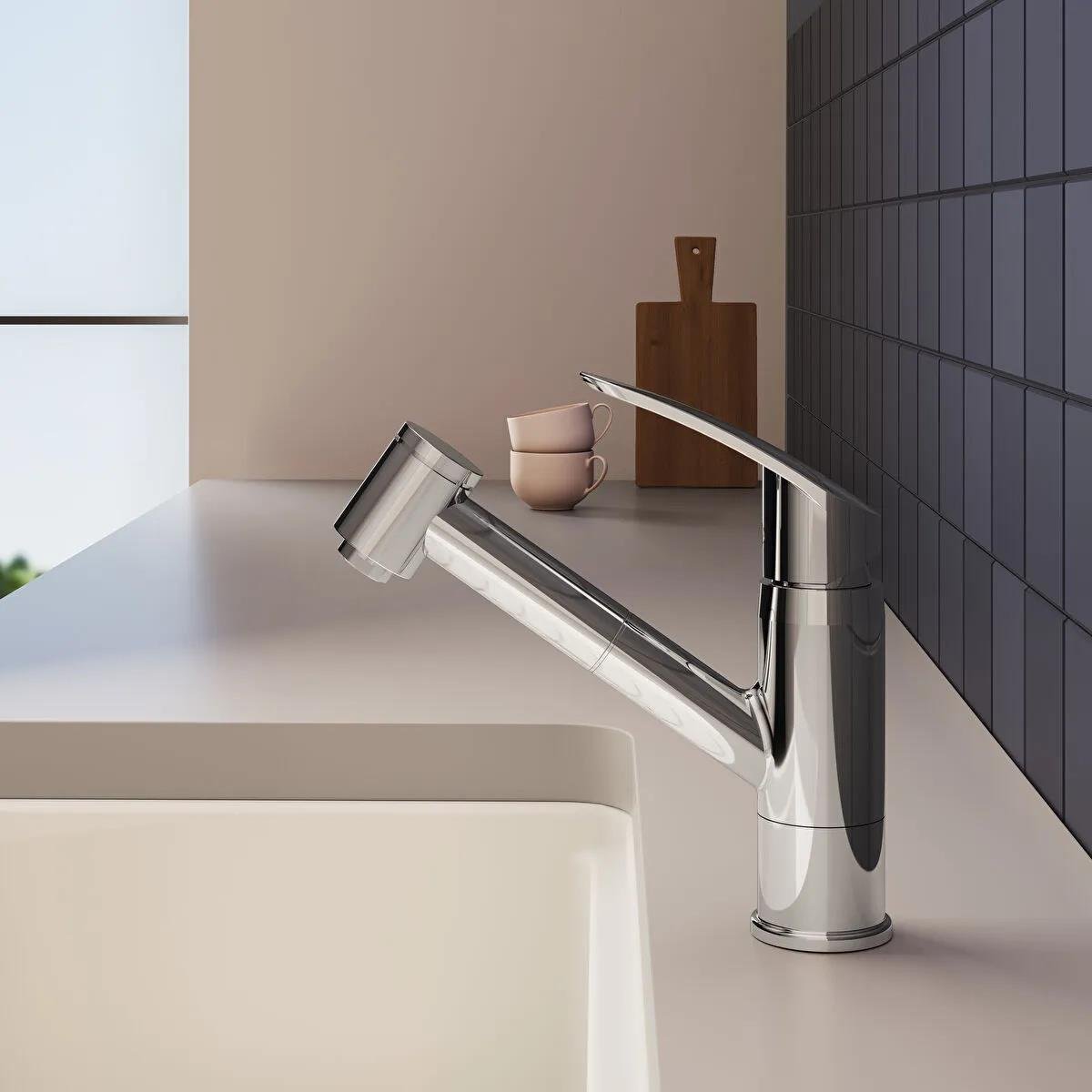 Artema Eviye Bataryası, Krom, Harmony XL Pull-Out, A42147 