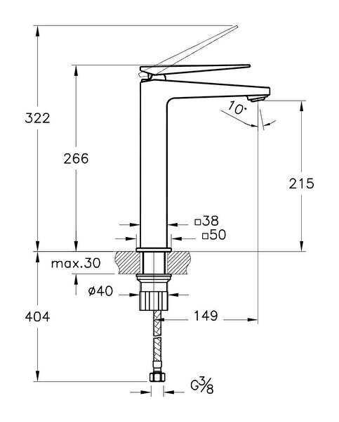 Artema Lavabo Bataryası, Brava, Tezgah Üstü, A42610