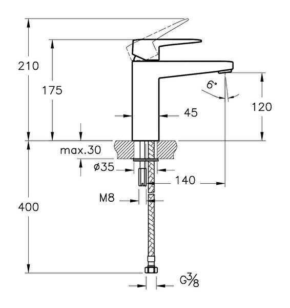 Artema Lavabo Bataryası, Root Square, Yüksek, Soft Bakır, A4273129