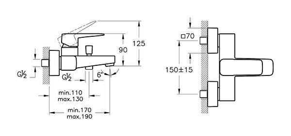 Artema Root Square Banyo Bataryası A42737