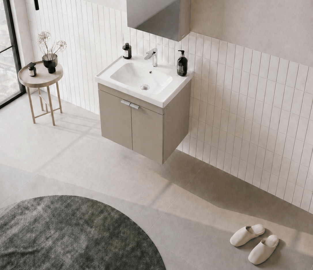 Orka Desna 50 cm, Çöl Beji, Banyo Dolabı Alt Modül Ve Lavabo, 5008557
