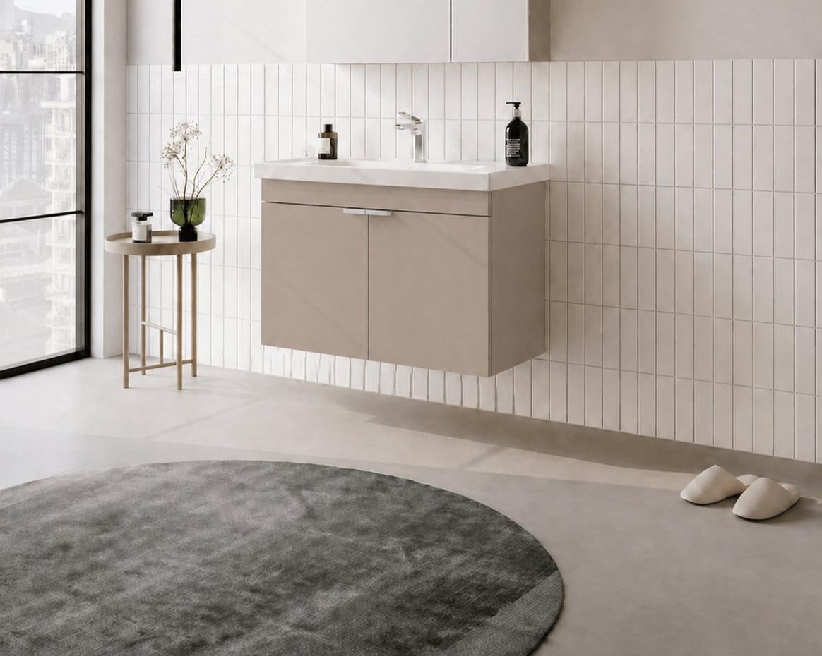 Orka Desna 80 cm, Çöl Beji, Banyo Dolabı Alt Modül Ve Lavabo, 5008567