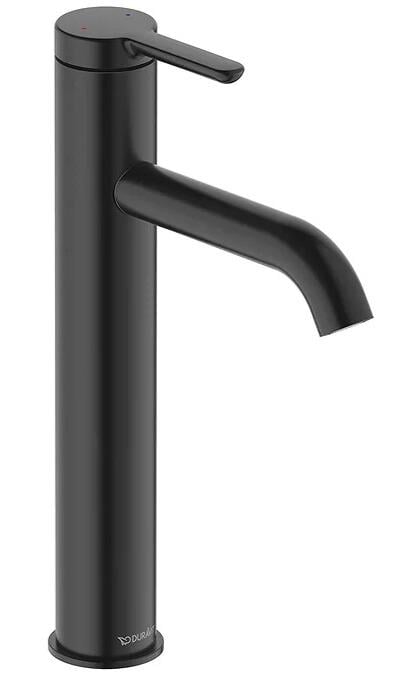 Duravit C.1 Tezgah Üstü Lavabo Bataryası (L Boy) Mat Siyah, C11030002046
