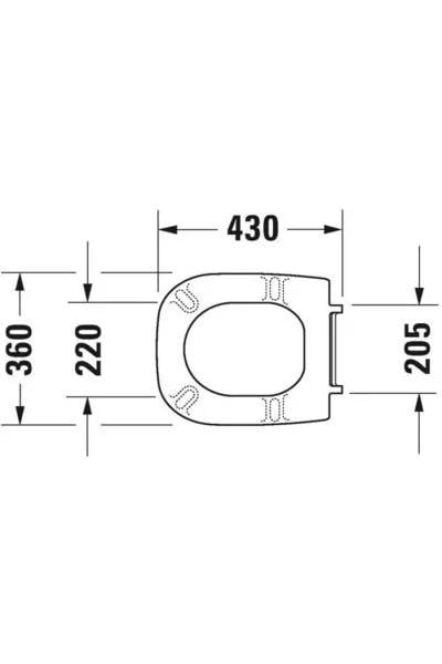 Duravit D-Code Klozet Kapağı Beyaz, 0067310095 