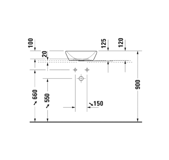 Duravit D-Neo Çanak Lavabo, 40 cm, Mat Antrasit, 2371401370