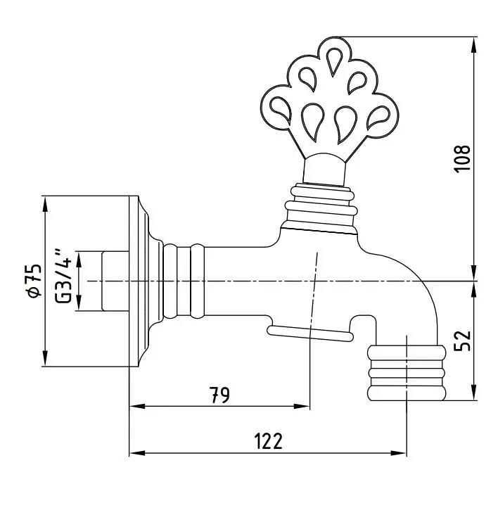 ECA Osmanlı Kurna Musluğu Lak, 102209223