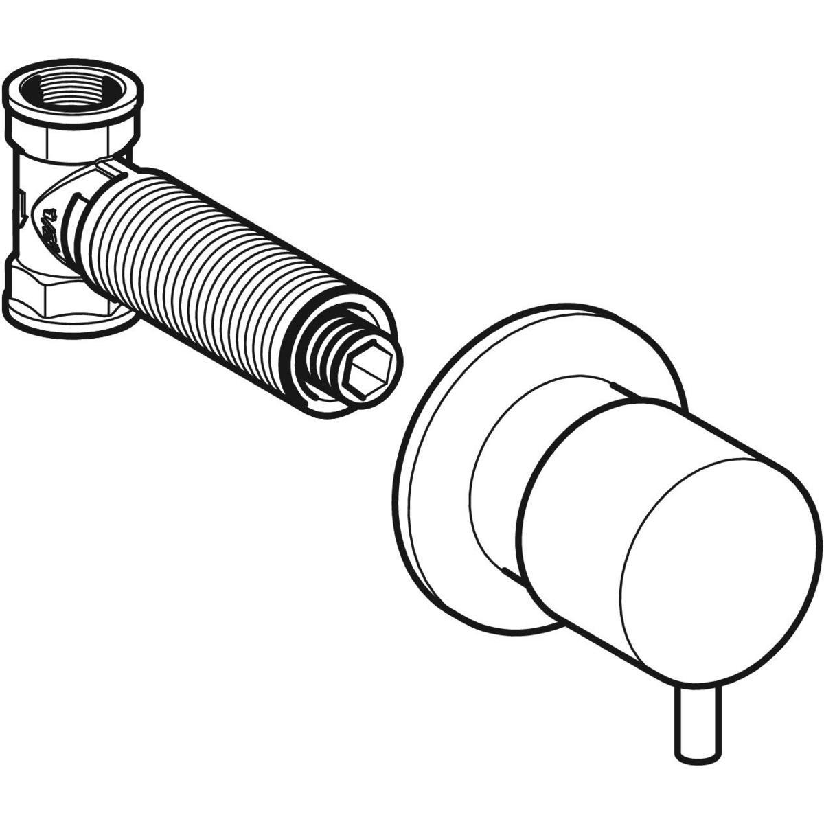 Geberit Ankastre Stop Valf,  616.004.21.1