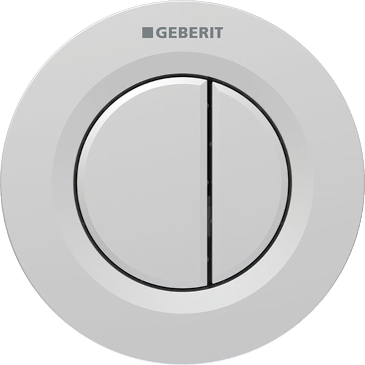 Geberit Çift Kademeli Kumanda Paneli Tip 01 Pnömatik Mat Krom, 116.042.JQ.1
