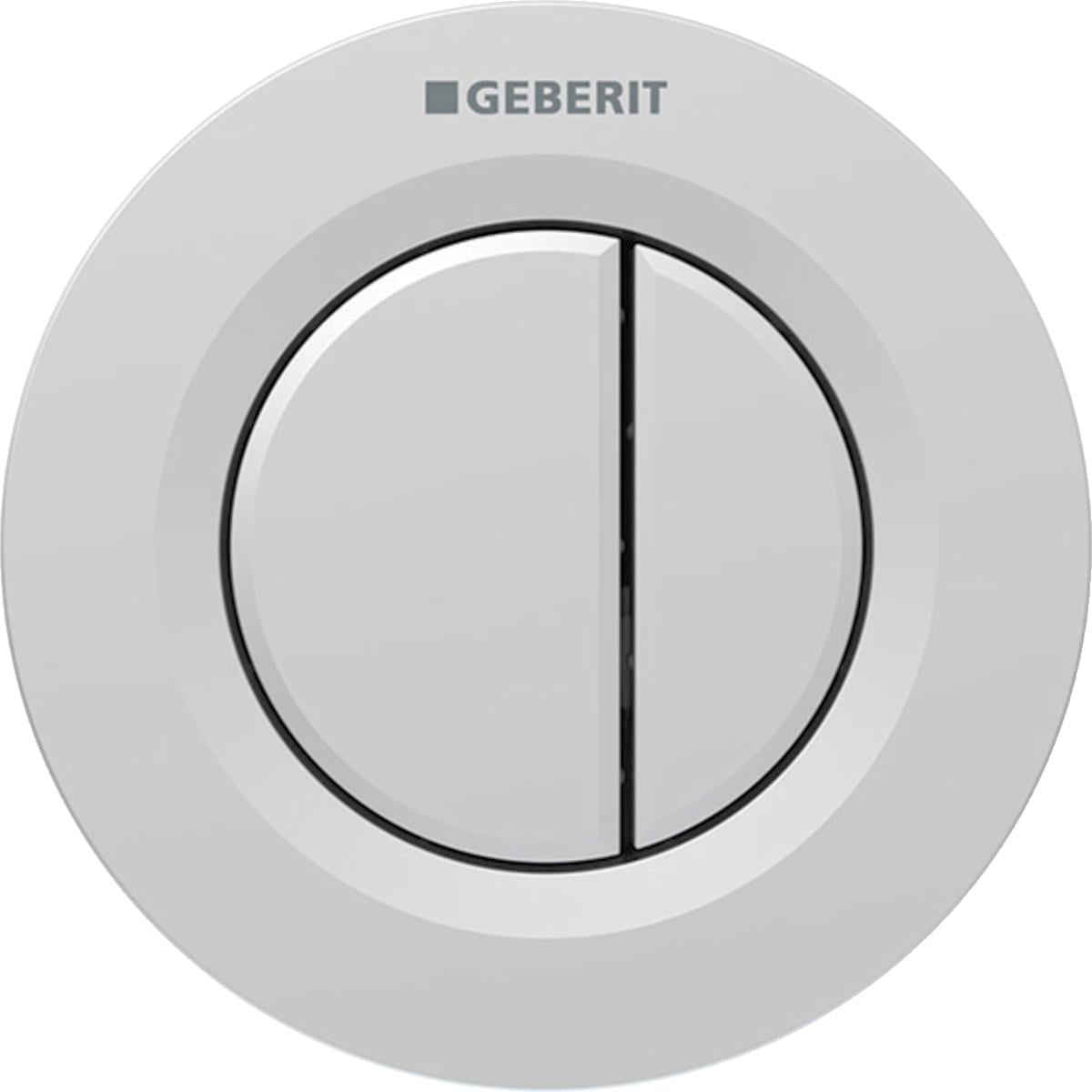 Geberit Çift Kademeli Kumanda Paneli Tip 01 Pnömatik Mat Krom, 116.043.JQ.1