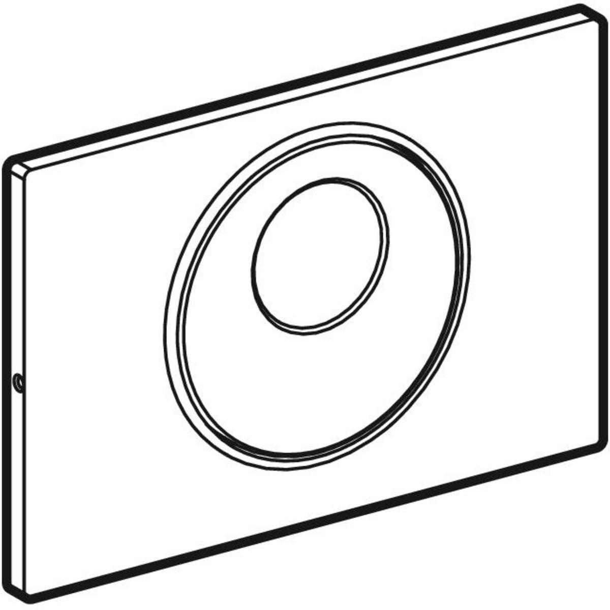 Geberit Deşarj Tetiklemeli Klozet İçin Sigma 10 Fotoselli Kumanda Paneli Mat Siyah, 242.783.DW.1