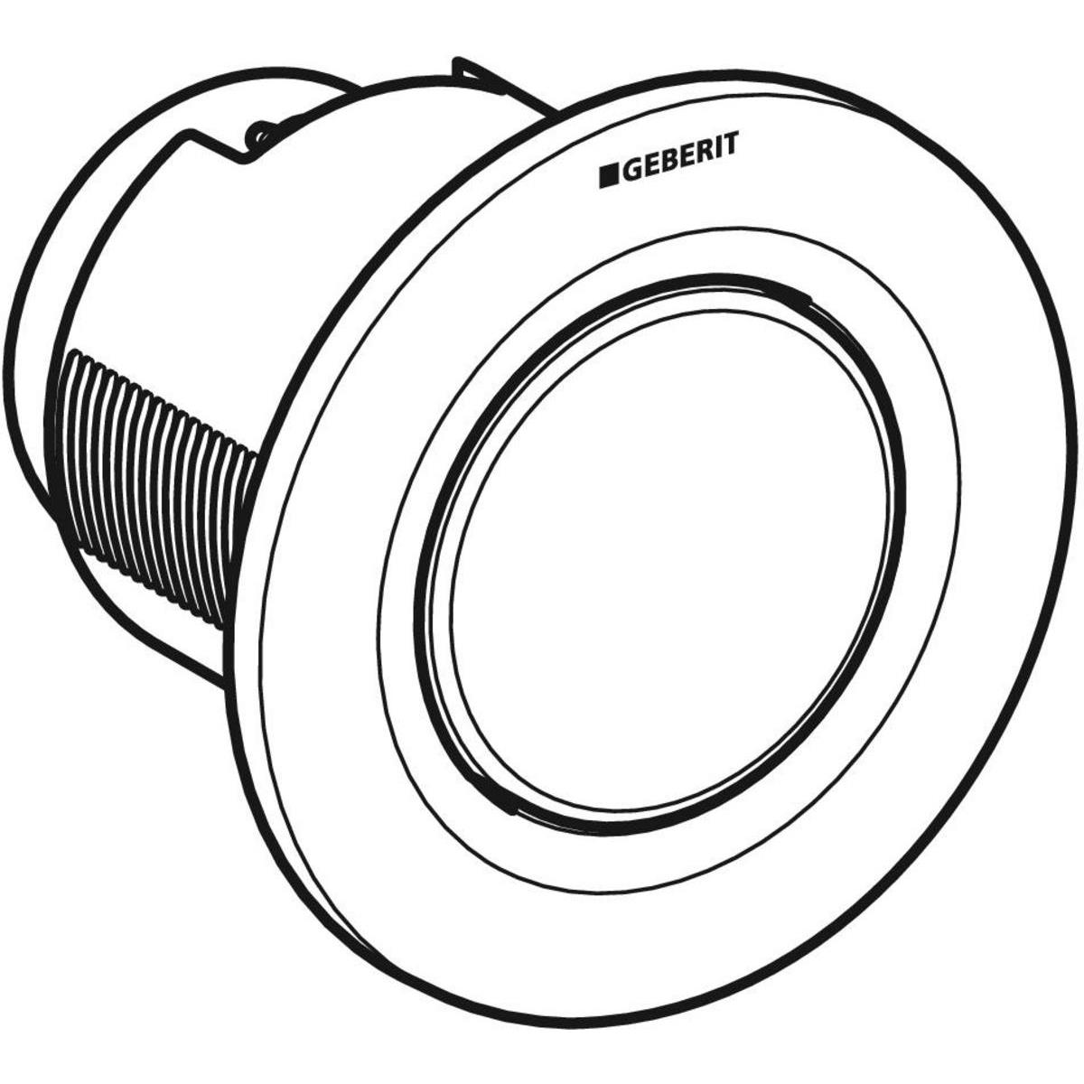 Geberit Kumanda Paneli Tip 01 Pnömatik Krom, 116.041.JQ.1