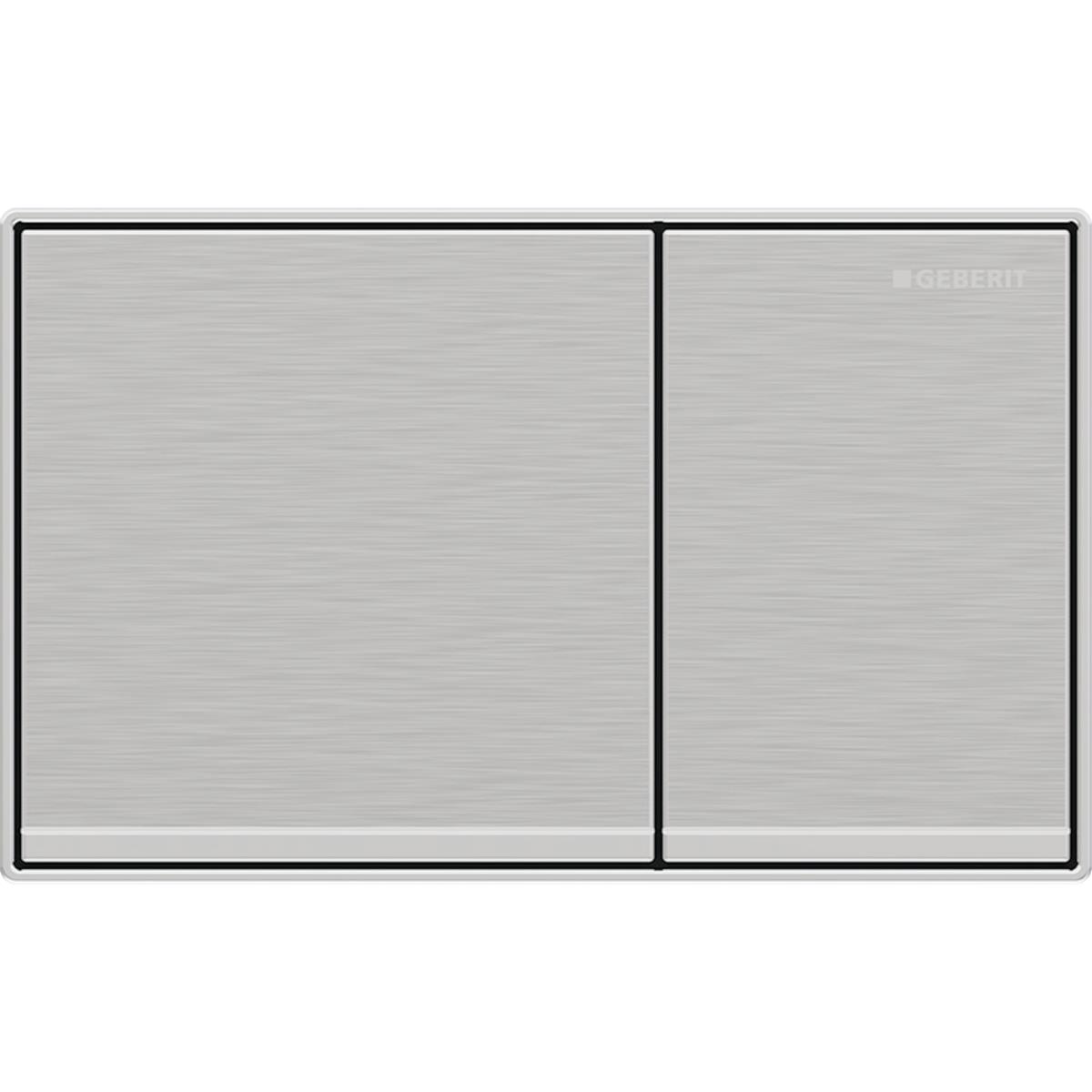 Geberit Omega 60 Kumanda Paneli Çift Basmalı Fırçalı Krom, 980.002.GH.1