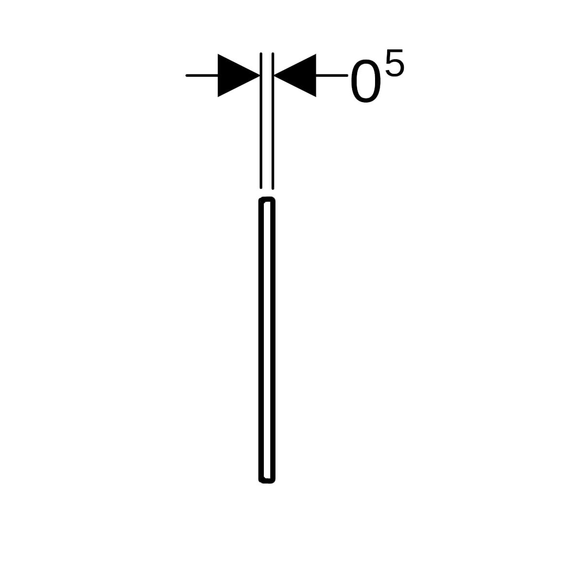 Geberit Omega 60 Kumanda Paneli Çift Basmalı Antrasit, 980.002.JK.1