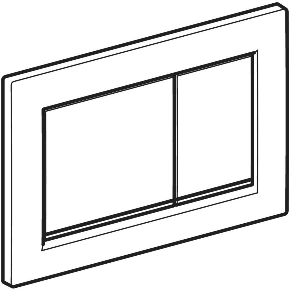 Geberit Omega20 Kumanda Paneli (eski Omega30) Parlak Krom, 115.080.KH.1