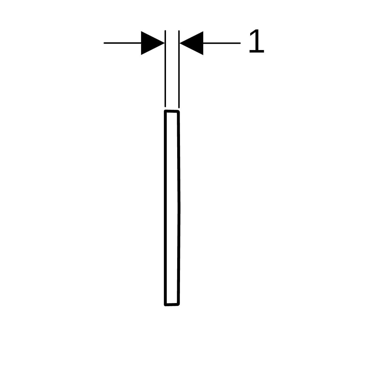 Geberit Omega20 Kumanda Paneli (eski Omega30) Parlak Krom, 115.080.KH.1