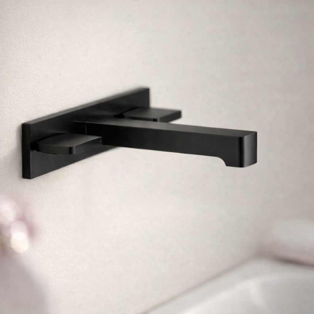 Geberit One Köşeli Tasarımlı Lavabo Bataryası, Mat siyah, 116.465.14.1