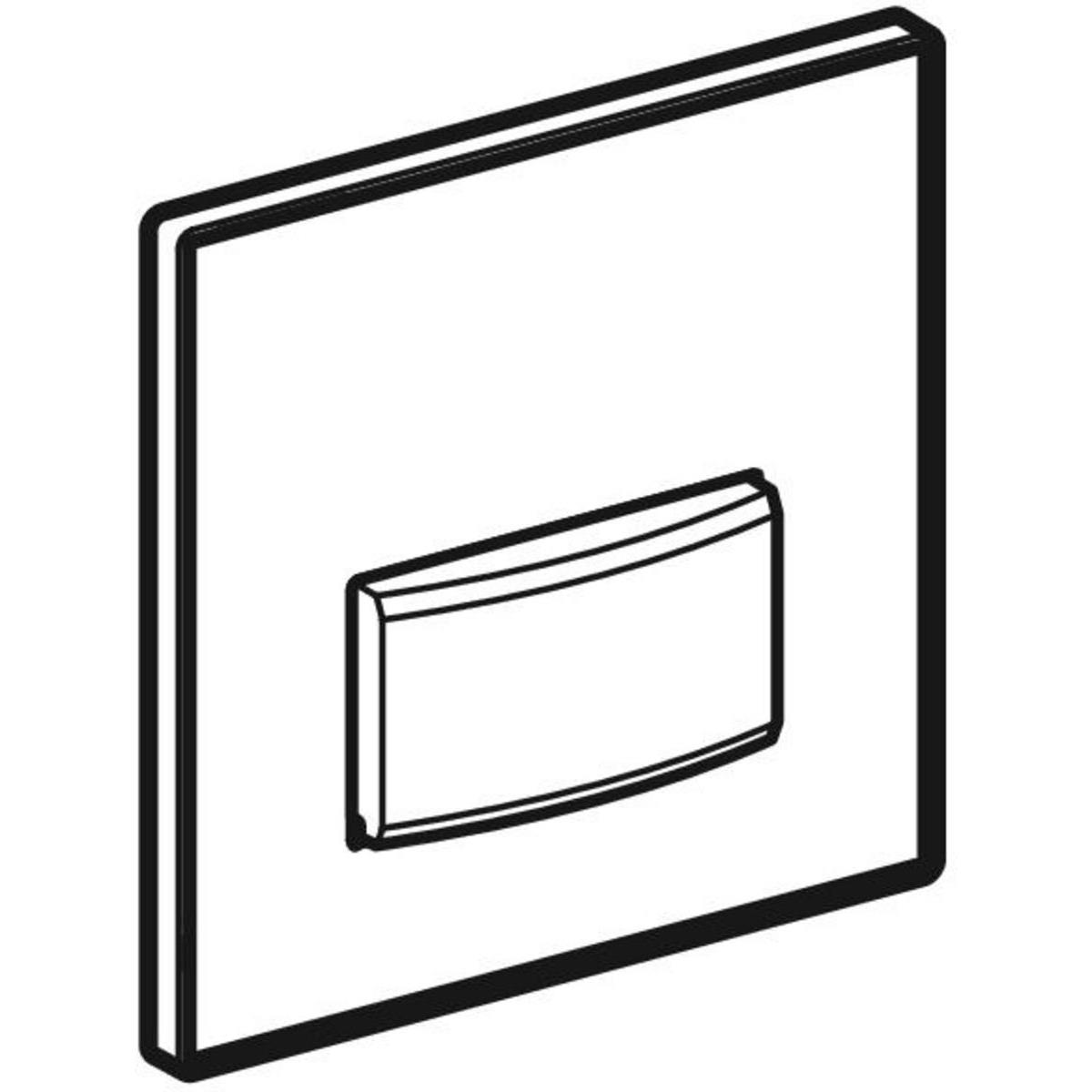 Geberit Pnömatik Deşarj Tetiklemeli Pisuvar İçin Tip 50 Kumanda Paneli 13x13x1.2 cm Krom, 242.764.SD.1