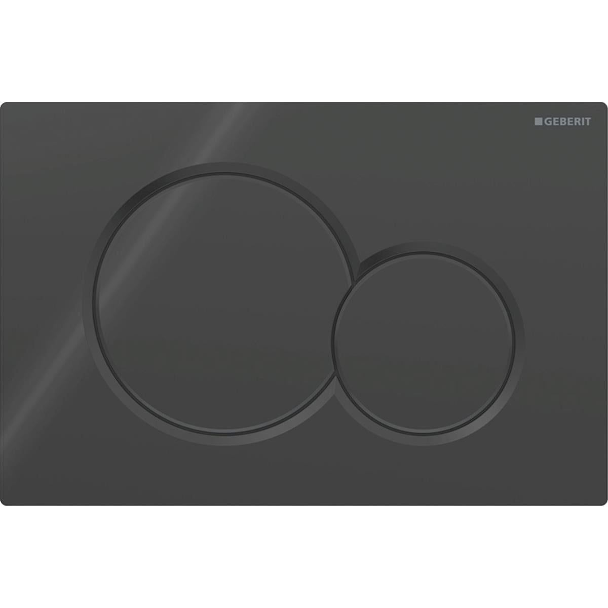 Geberit Sigma 01 Çift Basmalı Kumanda Paneli Siyah, 241.770.DW.5