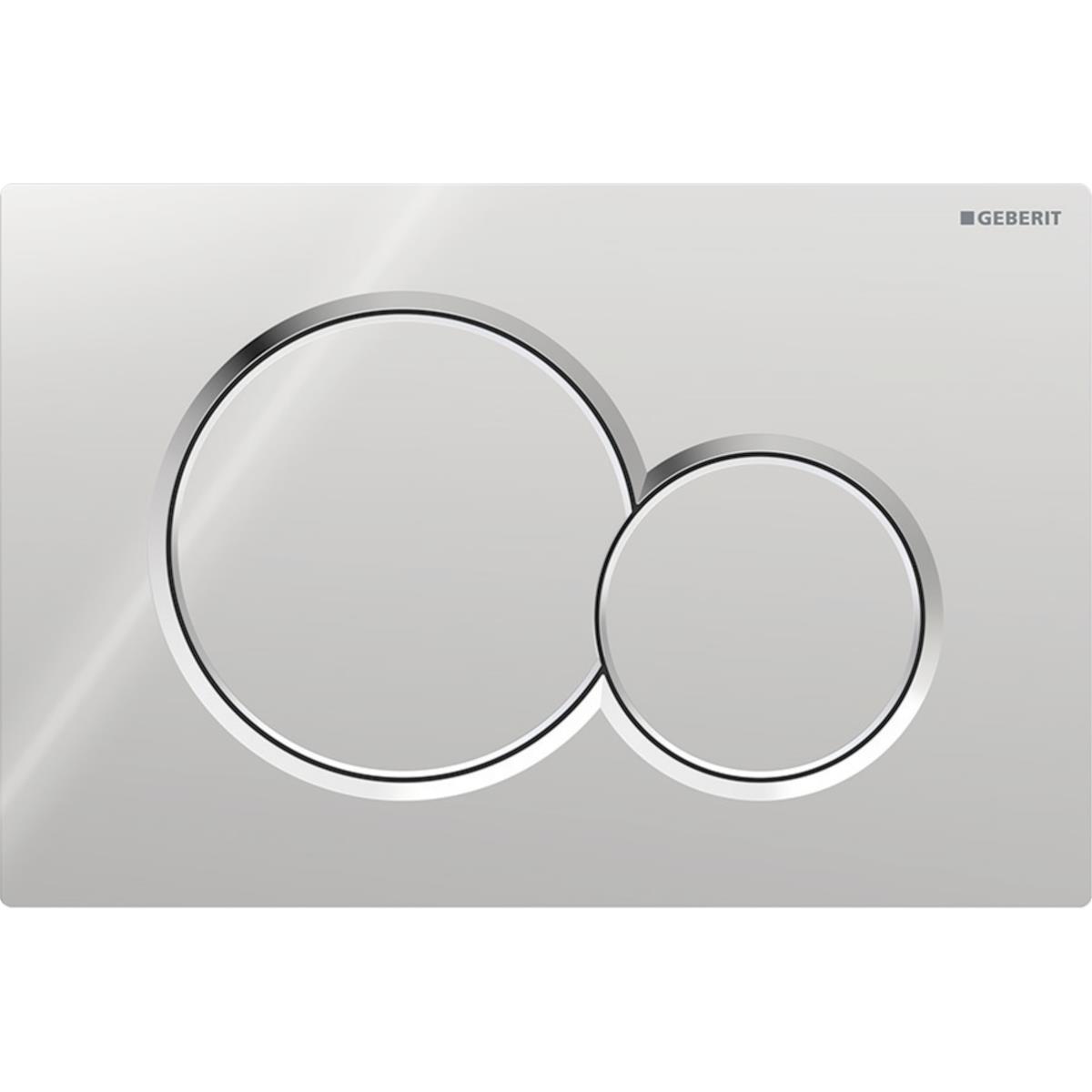 Geberit Sigma 01 Çift Basmalı Kumanda Paneli Krom, 241.770.21.5