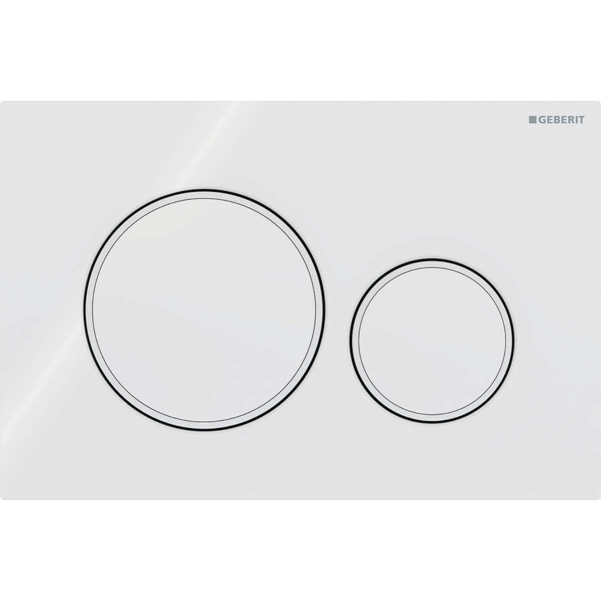 Geberit Sigma 20 Kumanda Paneli Çift Basmalı Beyaz, 980.015.11.1