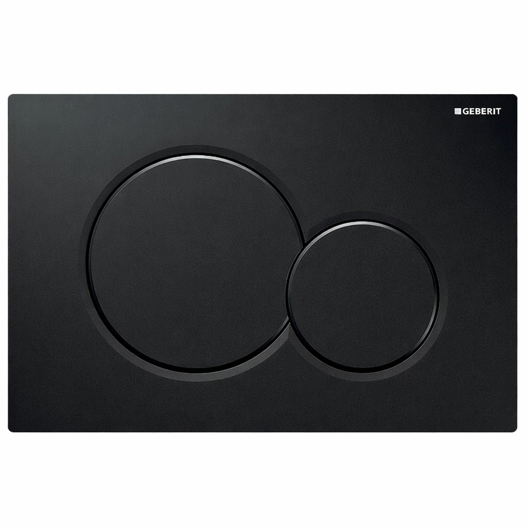 Geberit Sigma01 Kumanda Kapağı, Çift Basmalı, Siyah 115.770.DW.5