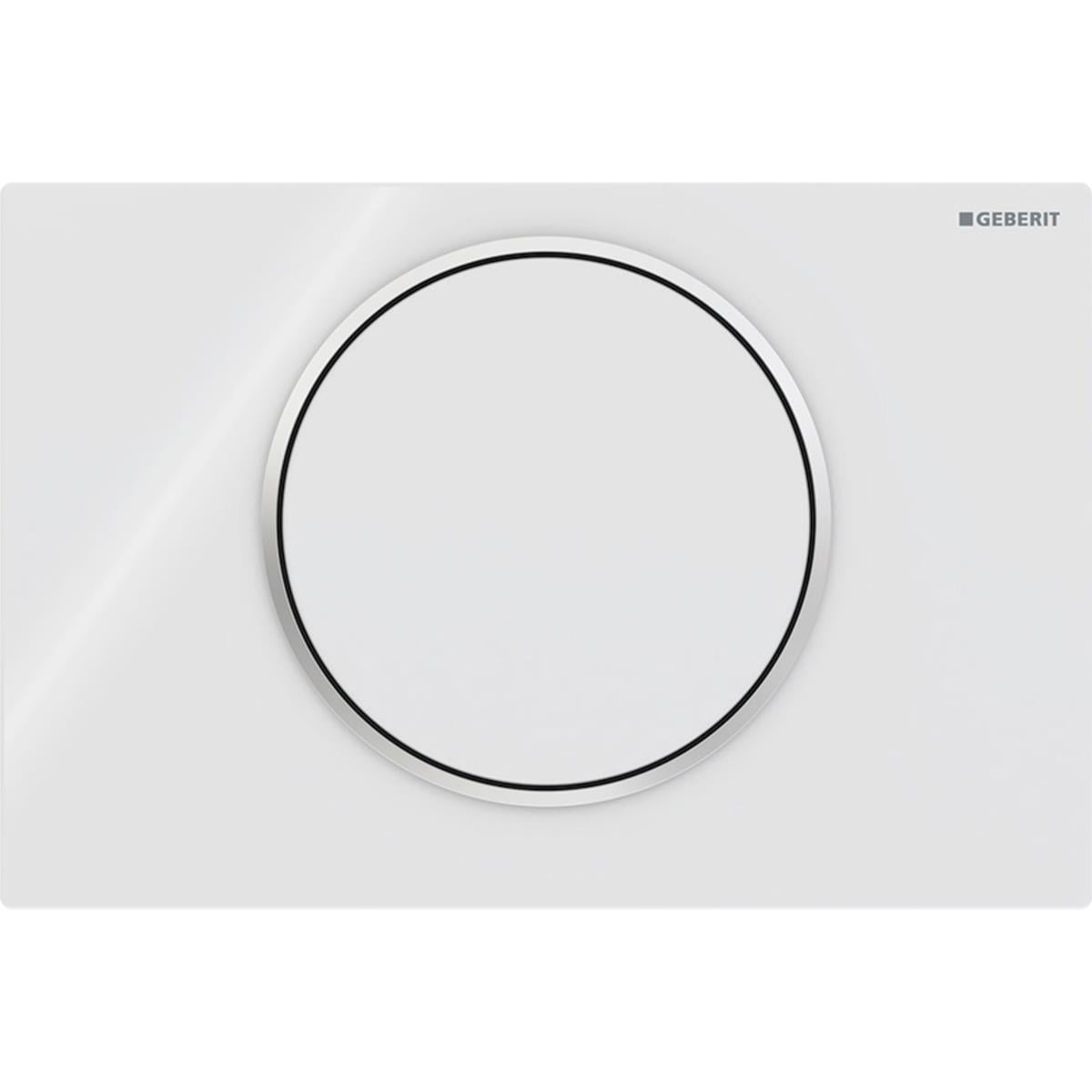 Geberit Sigma10 Deşarj Durdurmalı Kumanda Paneli Beyaz, 241.758.KJ.5