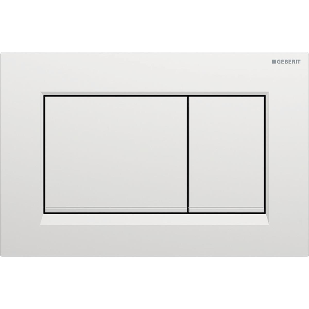 Geberit Sigma20 (eski Sigma30) Kumanda Paneli Çift Basmalı, Mat Krom, 115.883.JQ.1