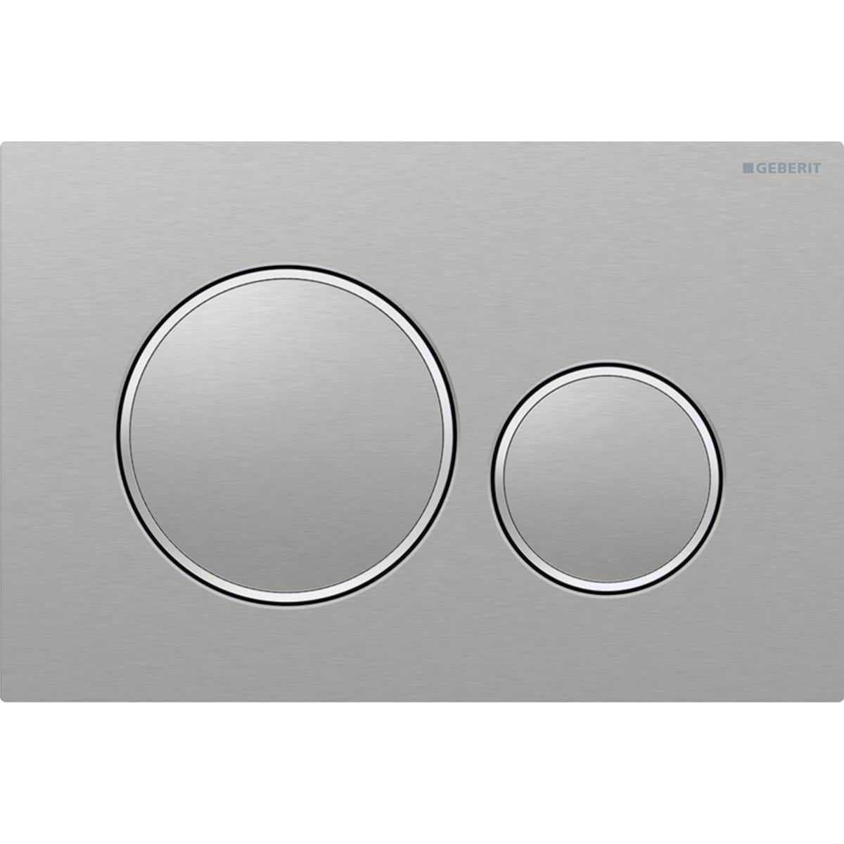 Geberit Sigma20 Kumanda Paneli Çift Basmalı, Fırçalı Krom, 115.882.SN.1