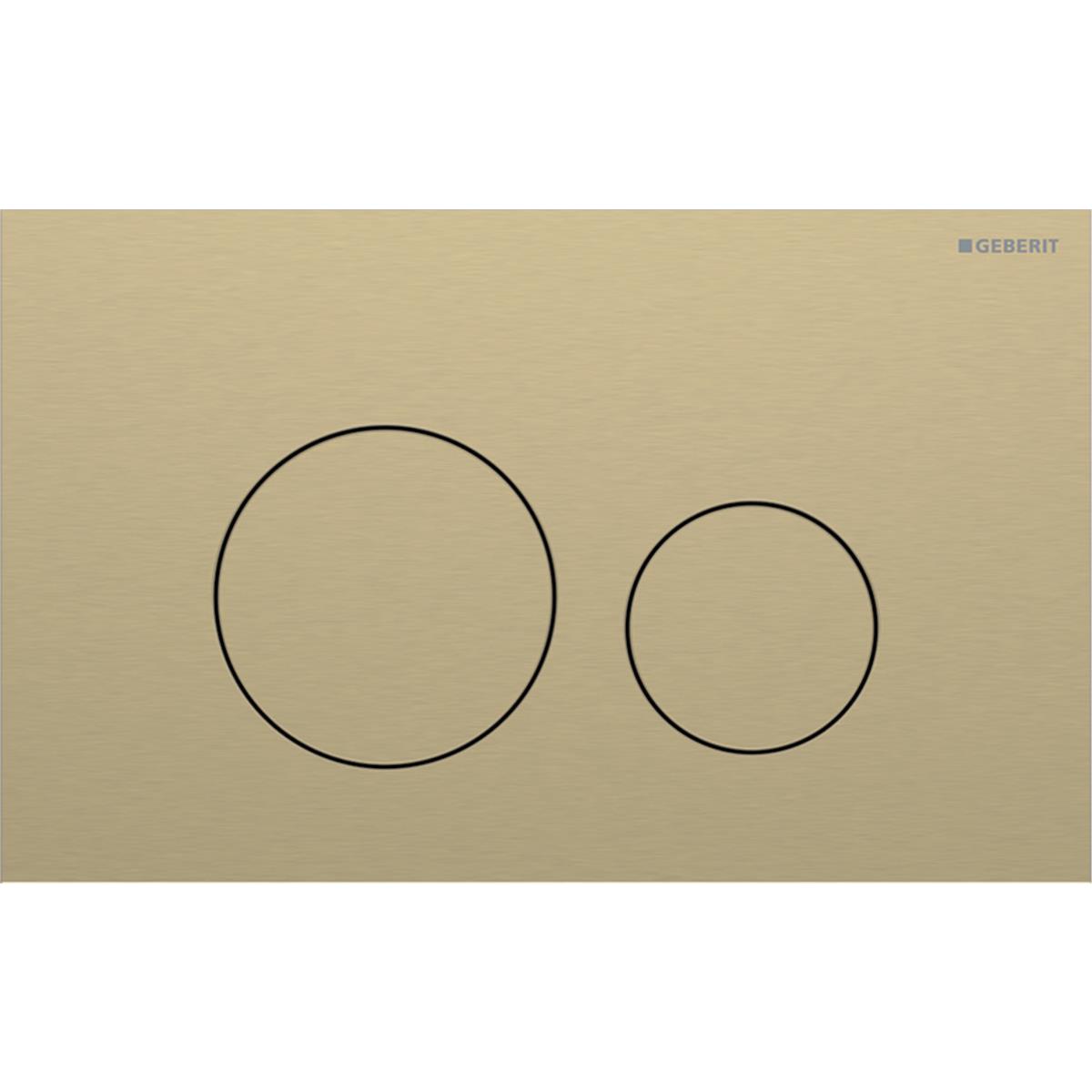 Geberit Sigma40 kumanda Paneli Çift Basmalı, Fırçalı Pirinç, 115.628.QF.1